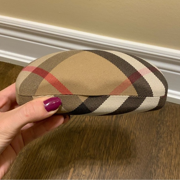 BURBERRY London Glasses Sunglasses Case Hard Clamshell Nova Plaid Authentic - Picture 2 of 16